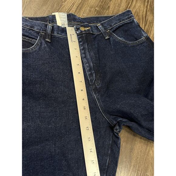 Wrangler Blues Relaxed Fit Jeans Womens Boot Cut Dark Wash Denim Comfort 14x32 - Picture 5 of 10